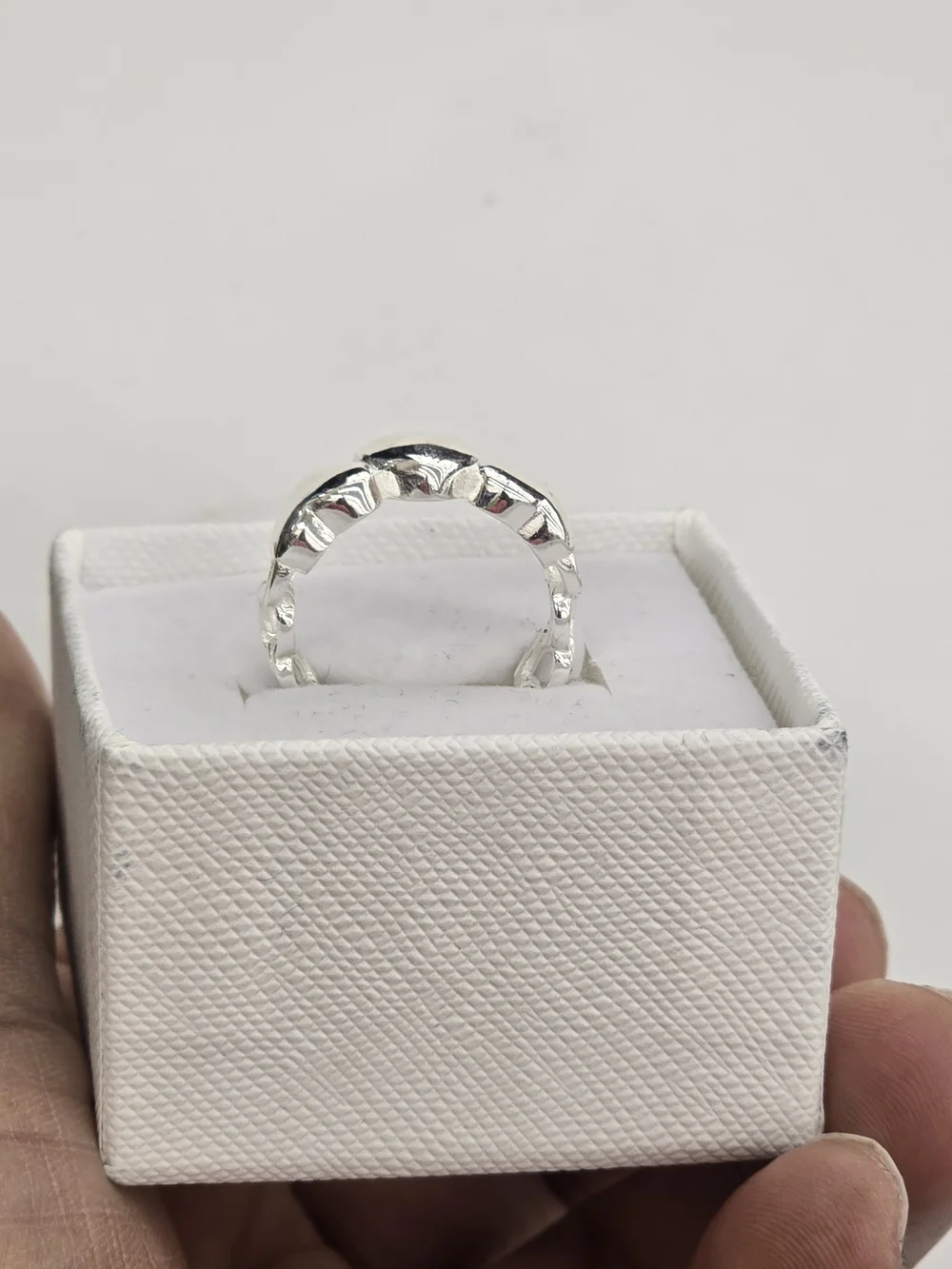 Silver Heart Trio Ring - Women Jewelry